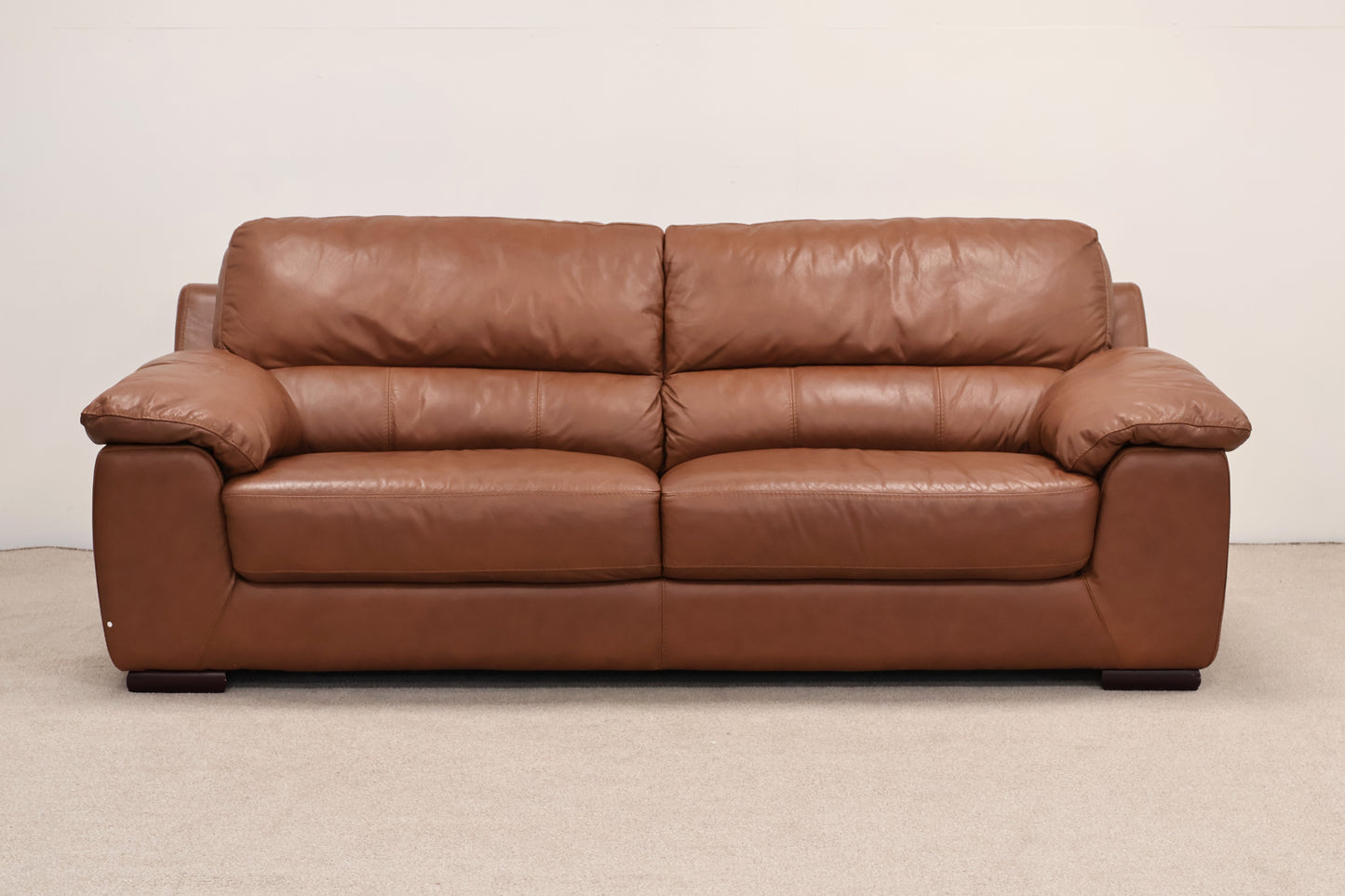 Brown Leather Sofa