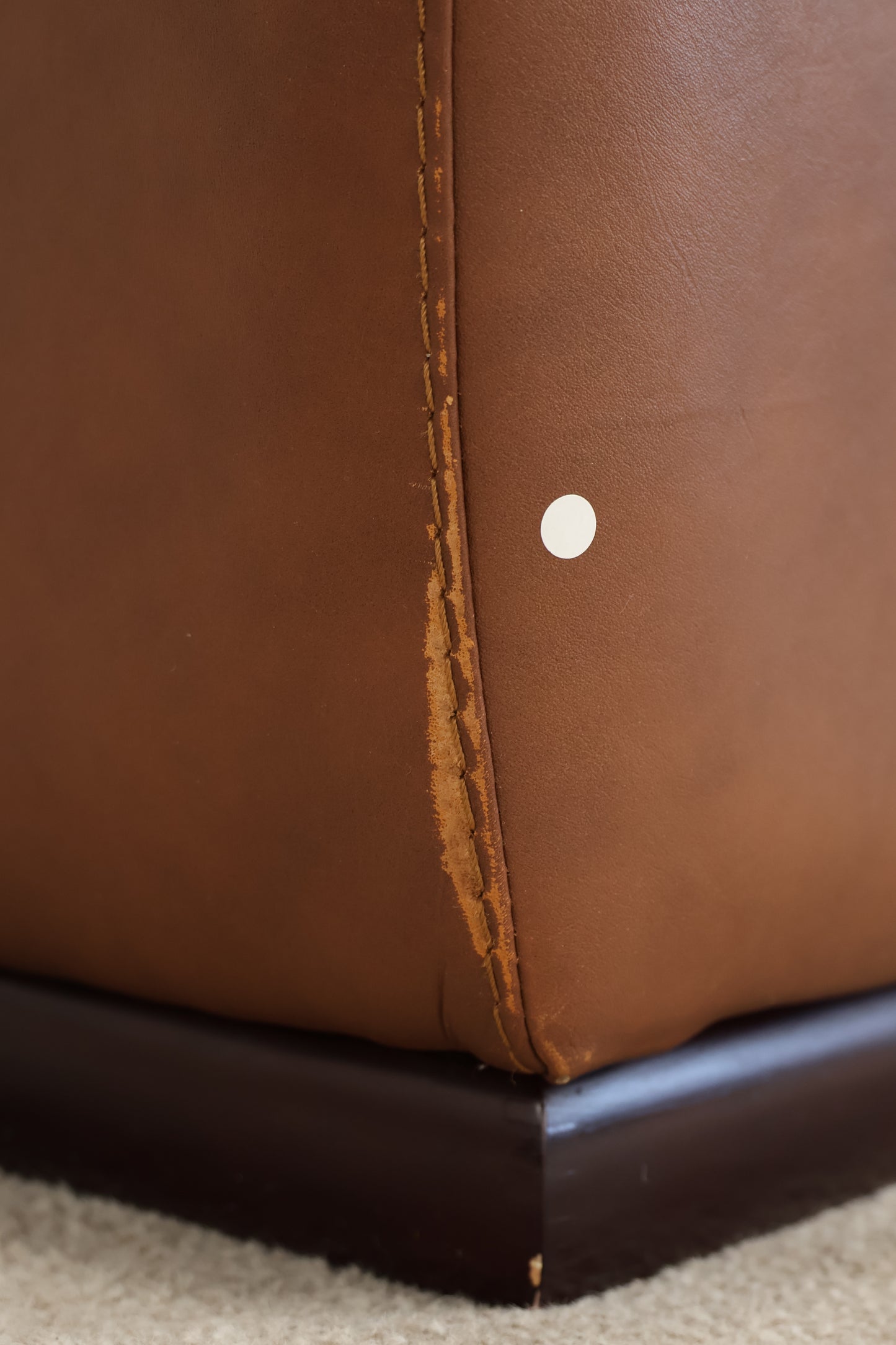 Brown Leather Sofa