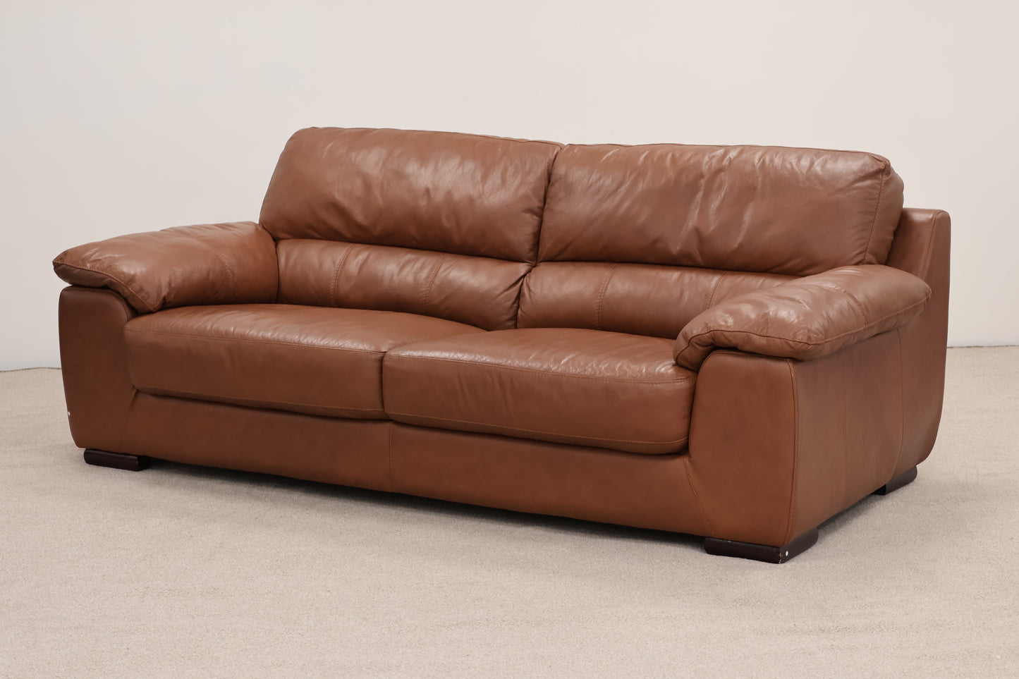 Brown Leather Sofa