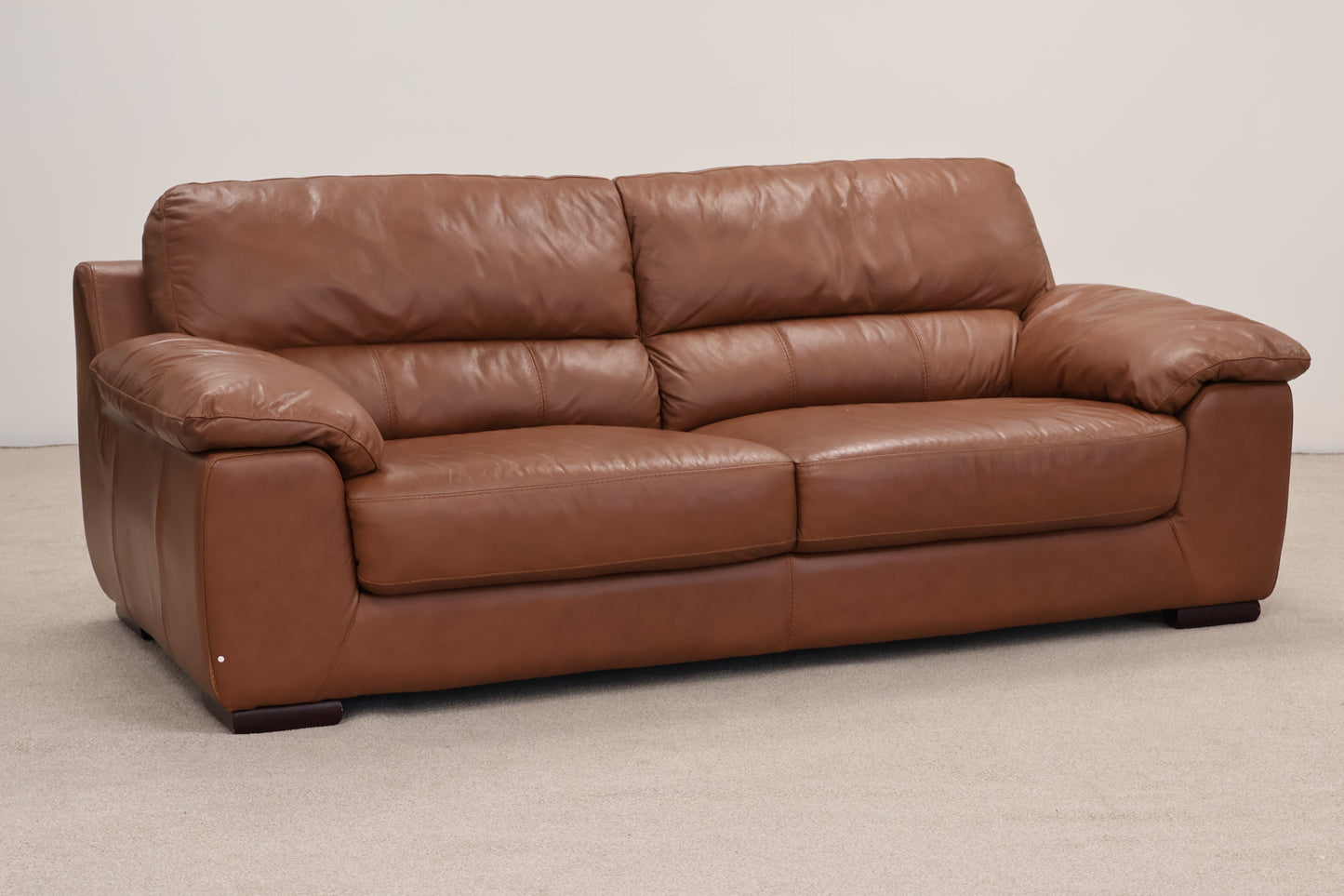 Brown Leather Sofa