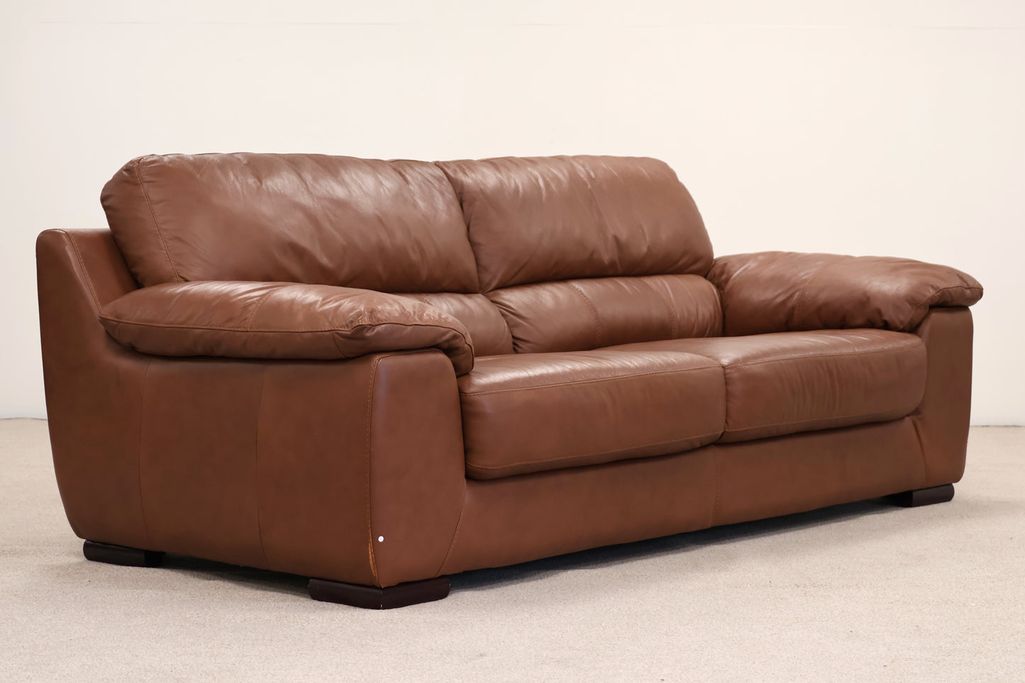 Brown Leather Sofa