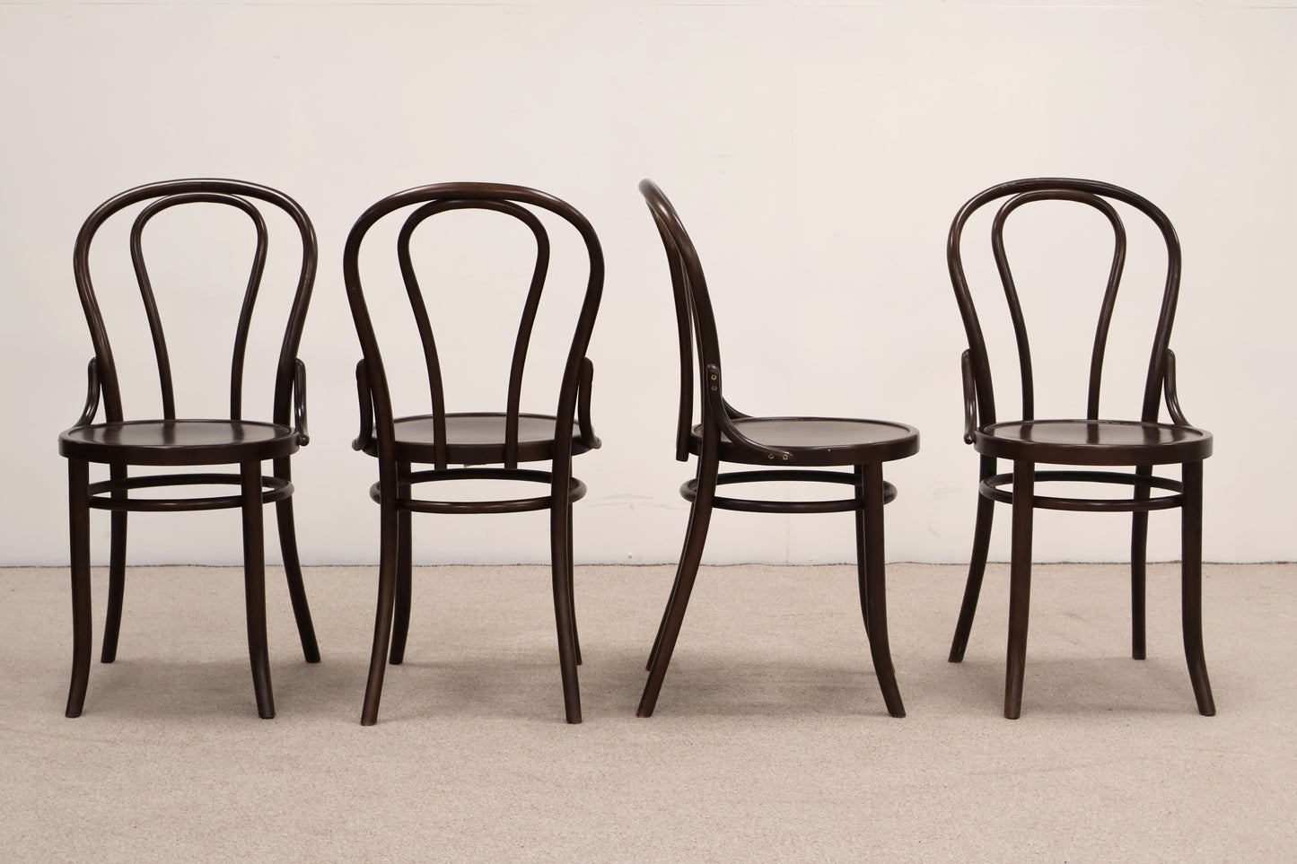 Wooden Dining Table and Four Bistro Style Chairs