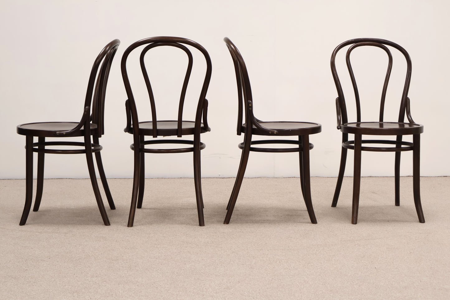 Wooden Dining Table and Four Bistro Style Chairs