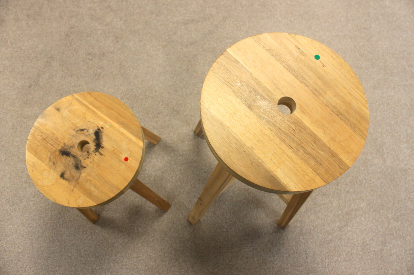 Wooden Stools by Ikea