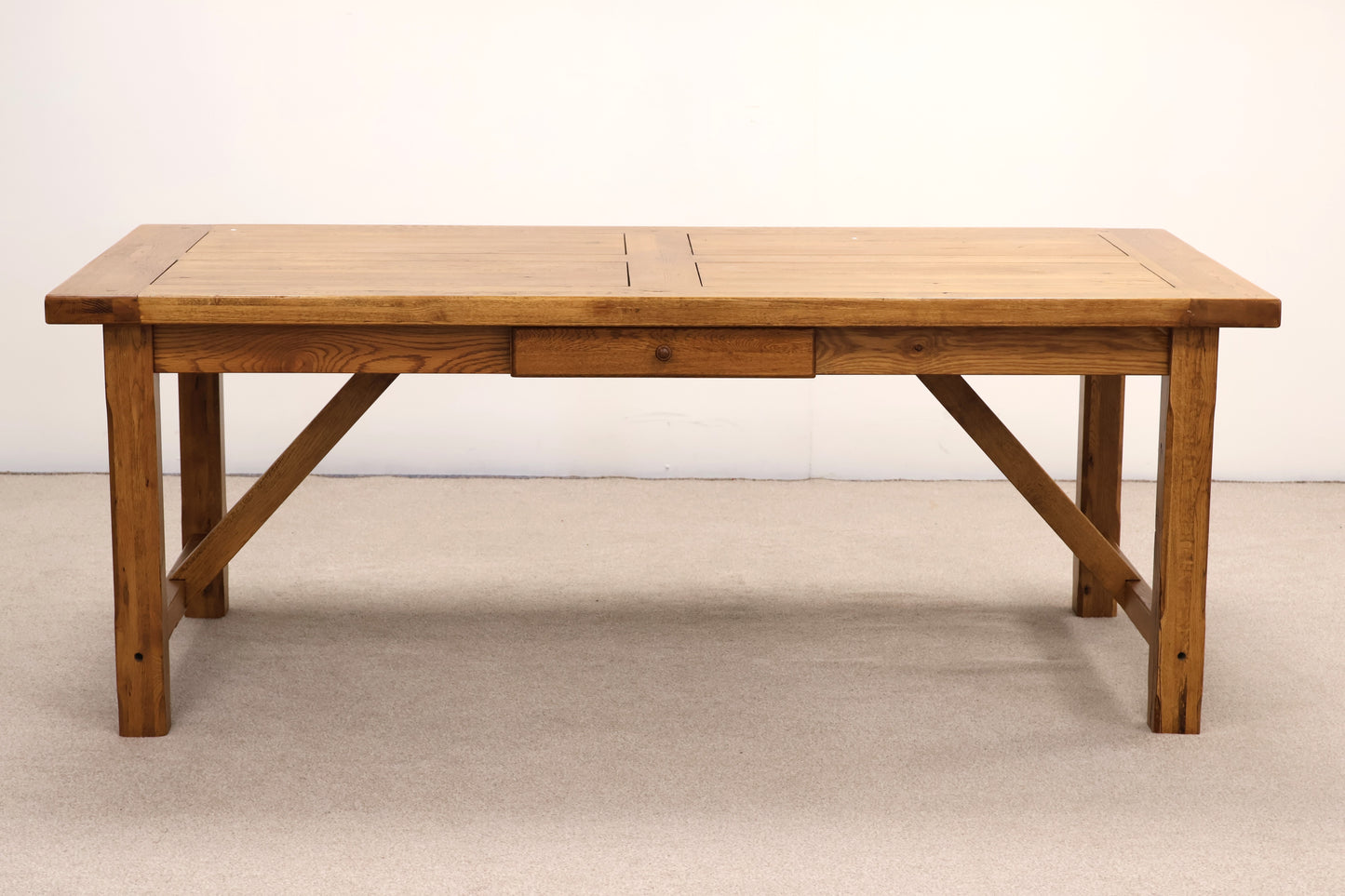 Extendable Solid Oak Dining Table & Chairs