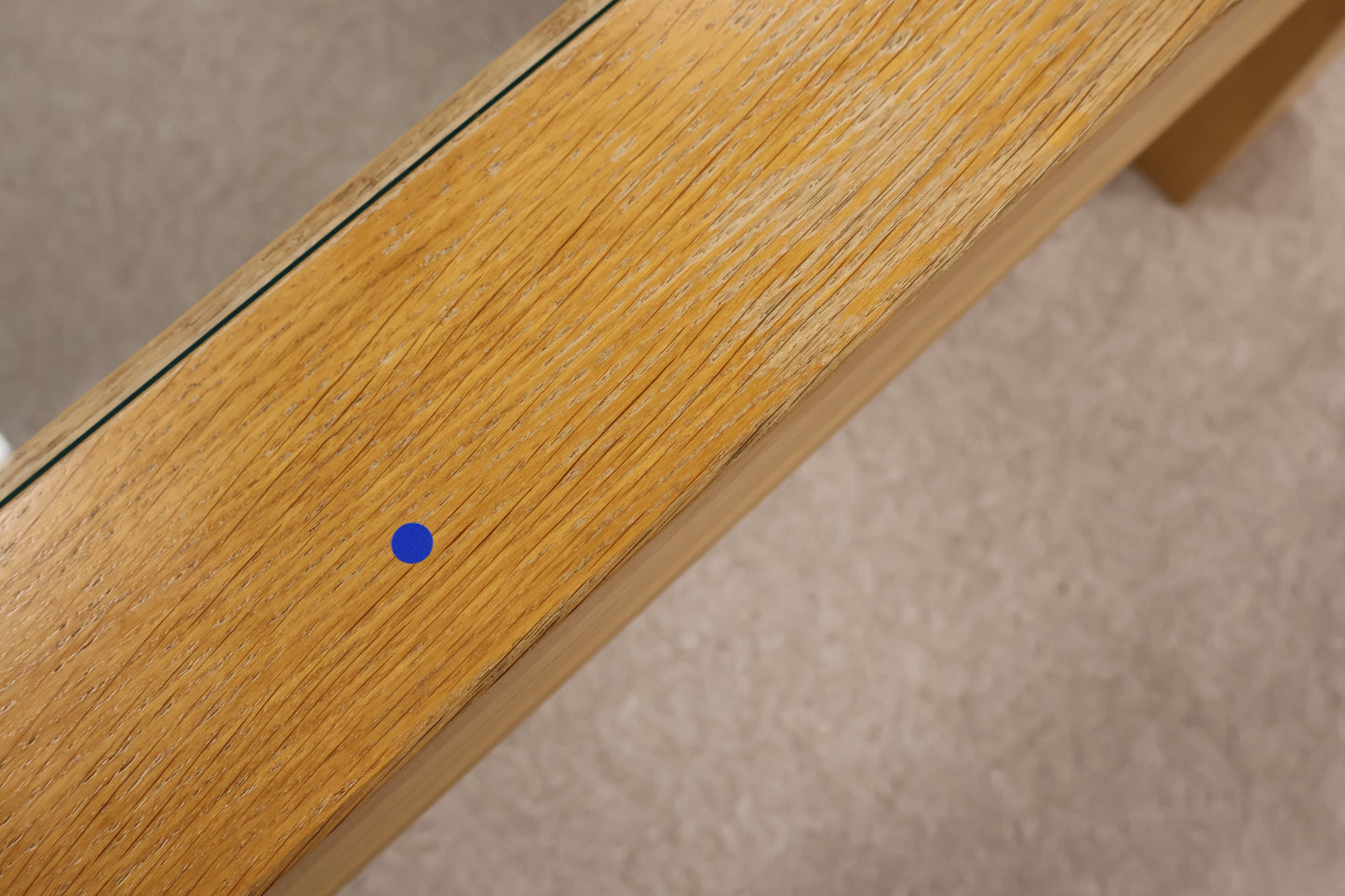 Oak and Glass Coffee Table