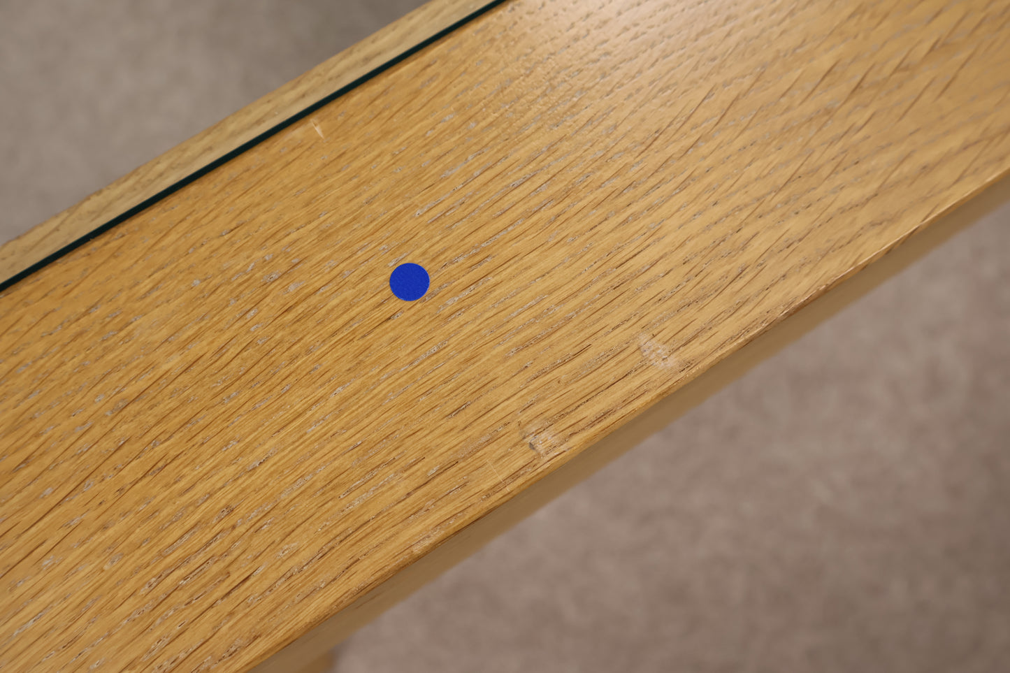 Oak and Glass Coffee Table