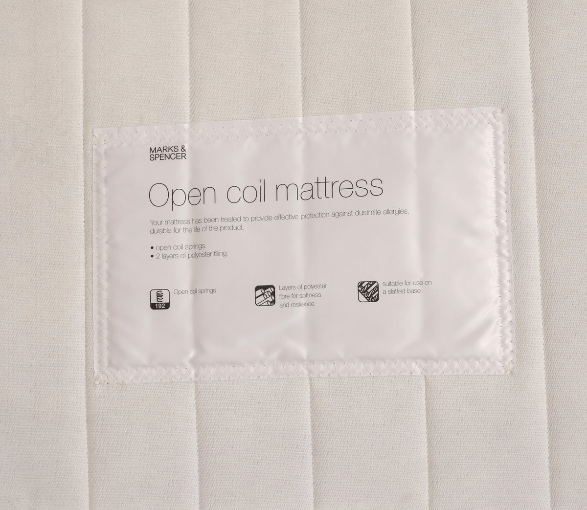 Sanitised Single Mattress by M&S