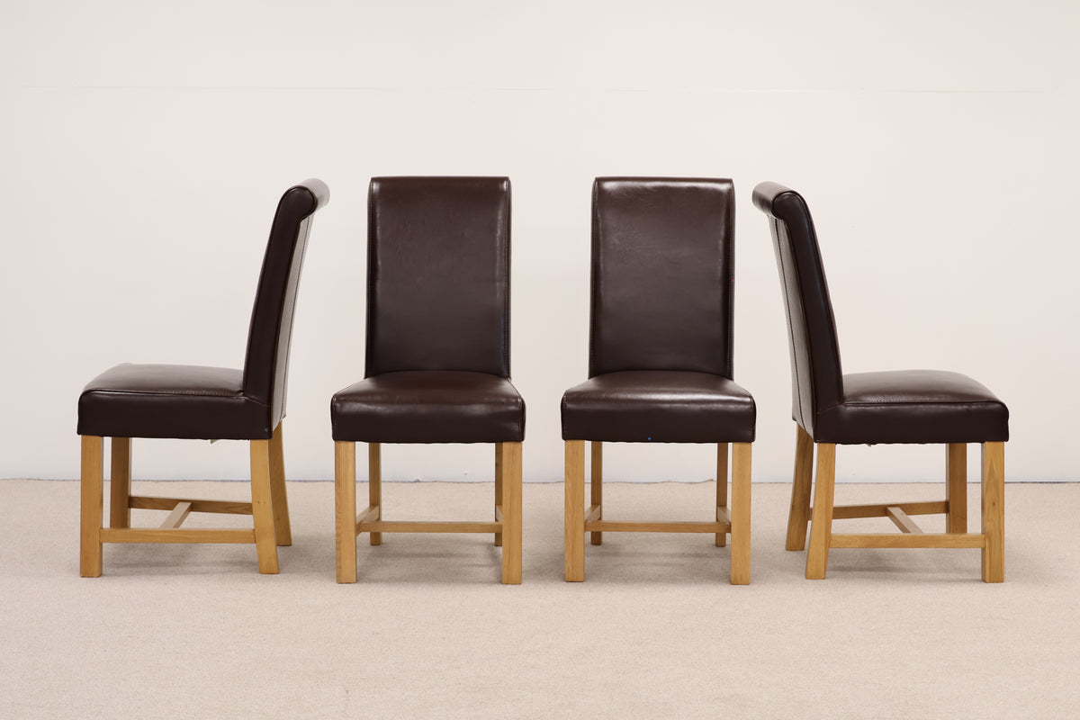 Extendable Oak Dining Table & Chairs