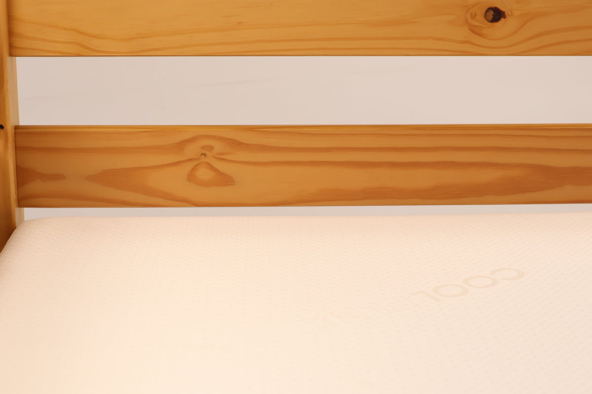 Pine Bunk Bed With Sanitised Mattresses