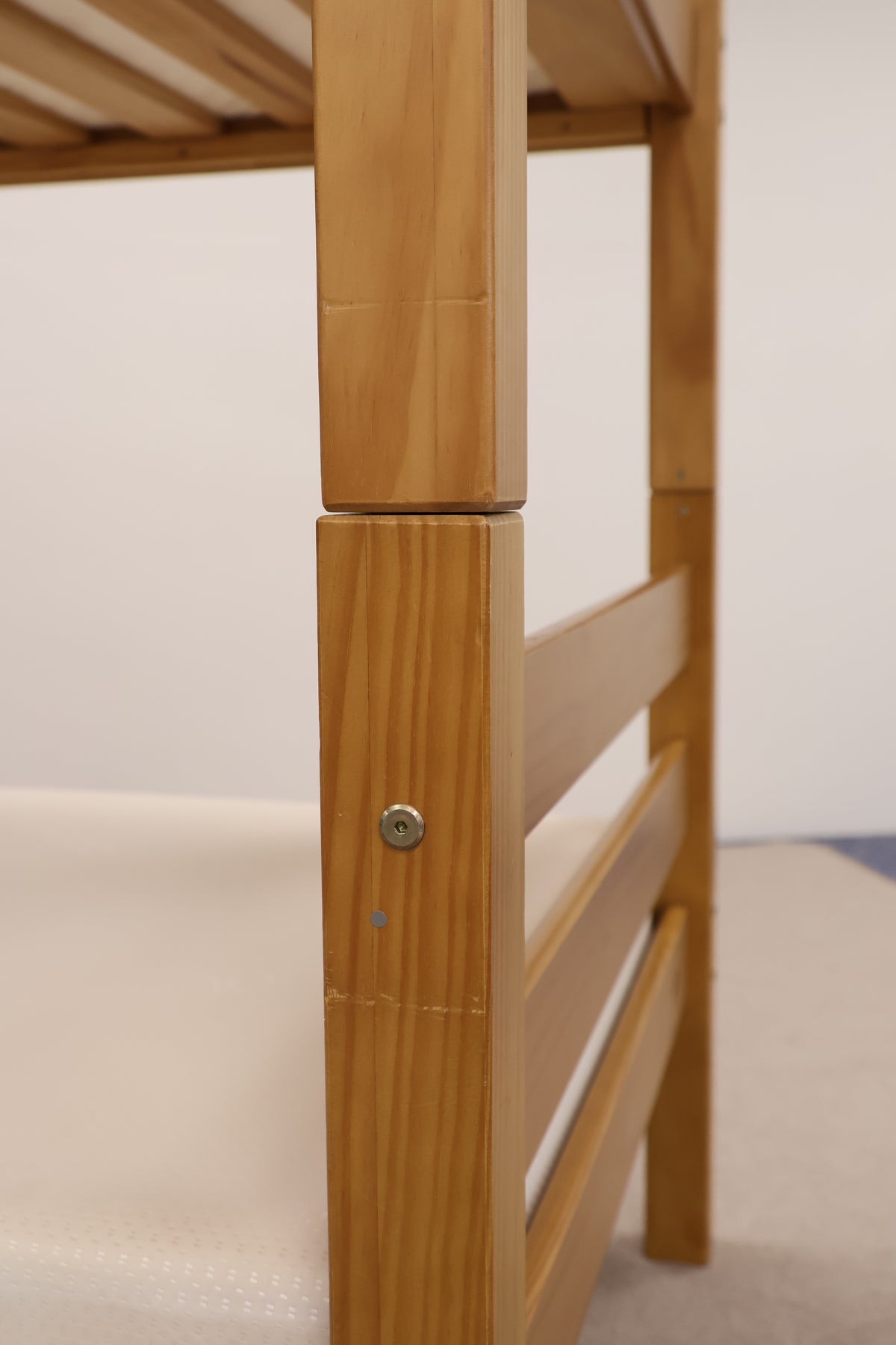 Pine Bunk Bed With Sanitised Mattresses