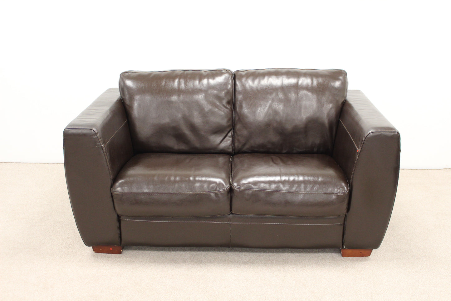 Dark Brown Leather Sofa