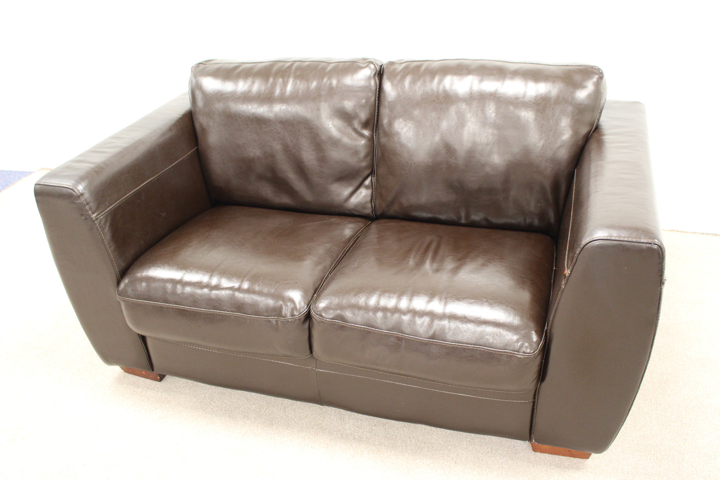 Dark Brown Leather Sofa