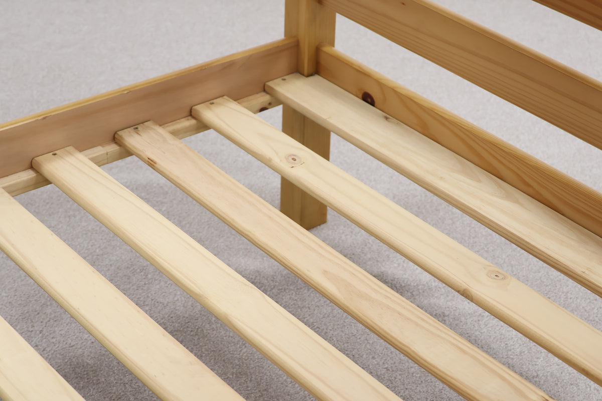 Pine Bunk Bed With Sanitised Mattresses