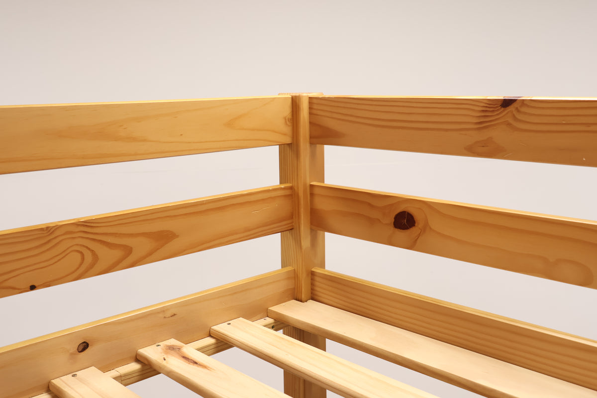 Pine Bunk Bed With Sanitised Mattresses