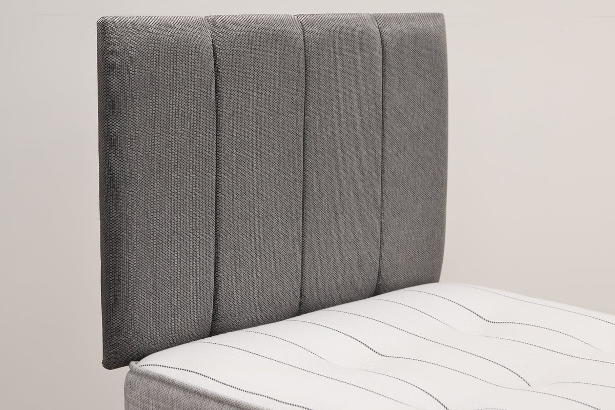 Grey Bed with Mattress