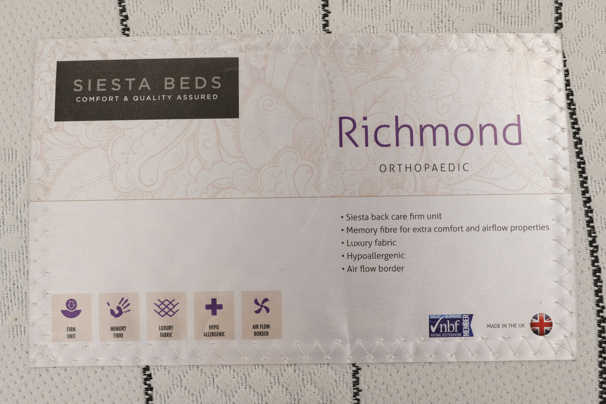 Grey Bed with Mattress