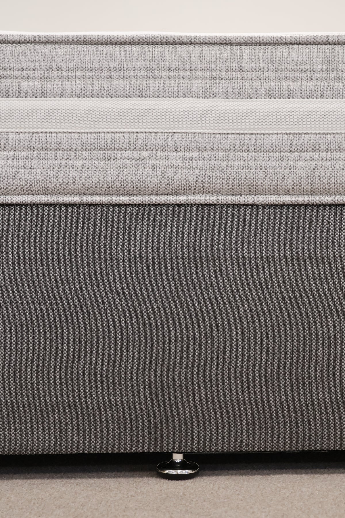Grey Bed with Mattress