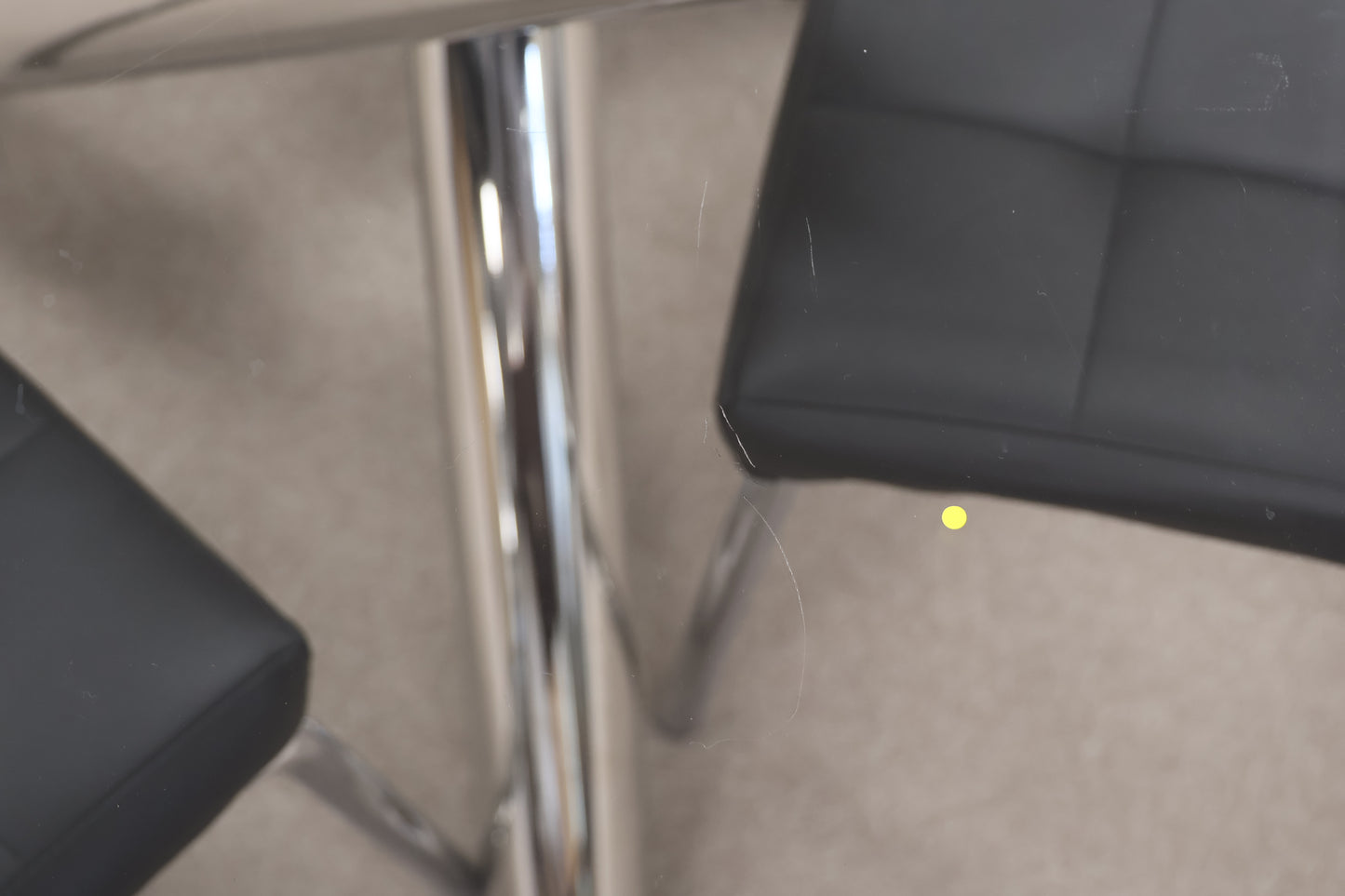 Circular Glass Table and Chairs