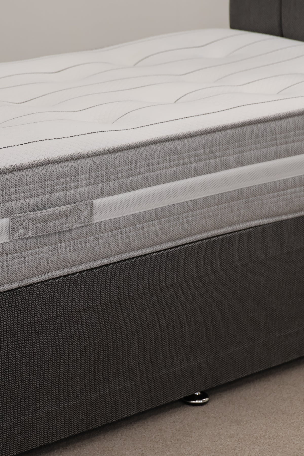Grey Bed with Mattress