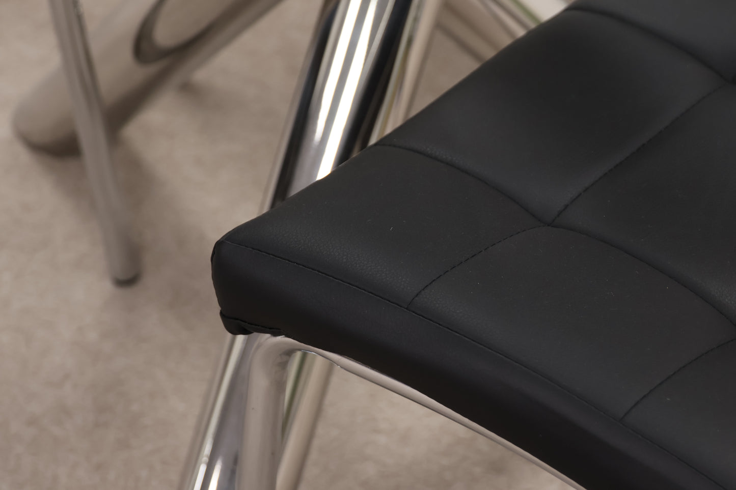 Circular Glass Table and Chairs