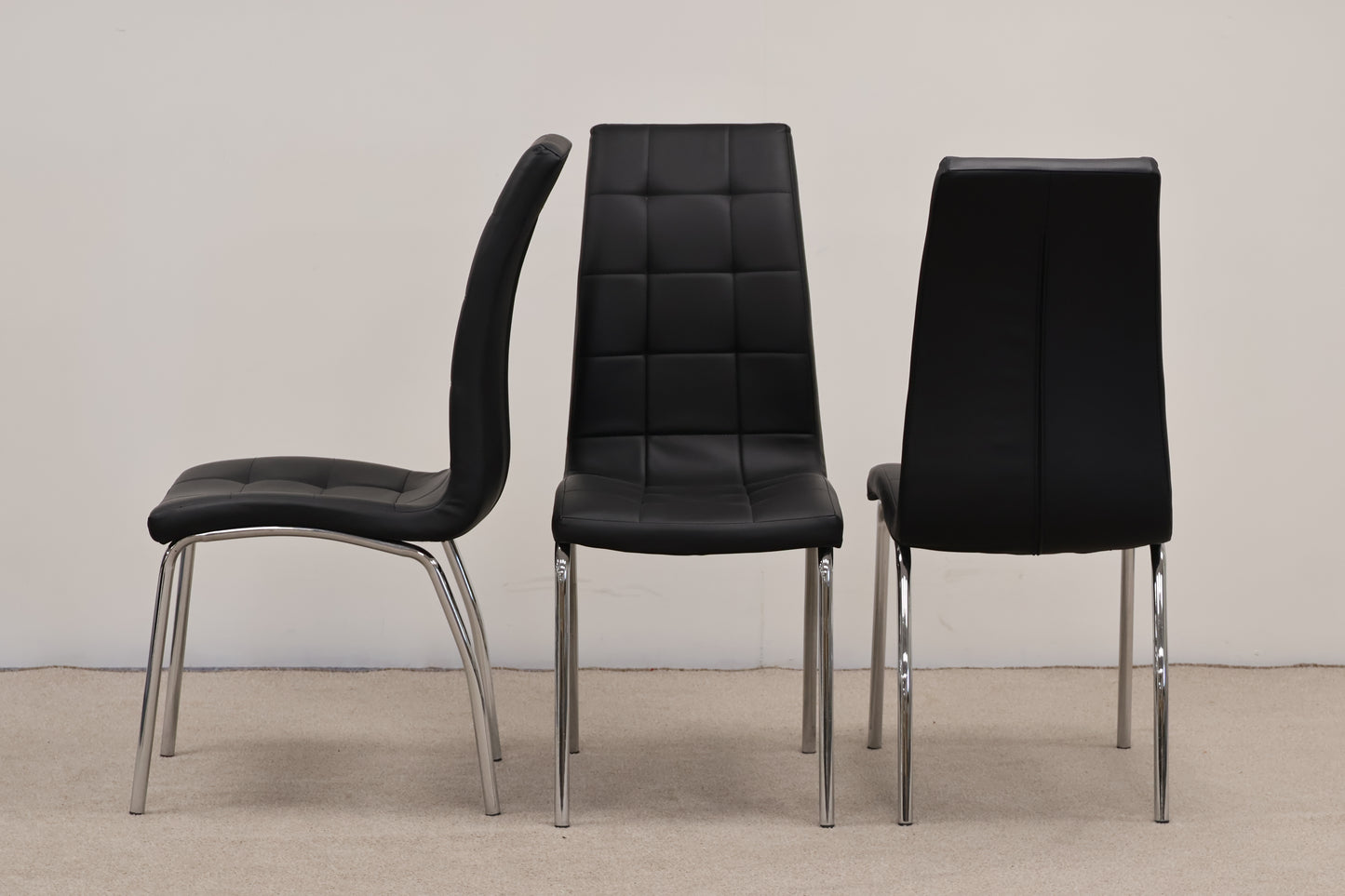 Circular Glass Table and Chairs