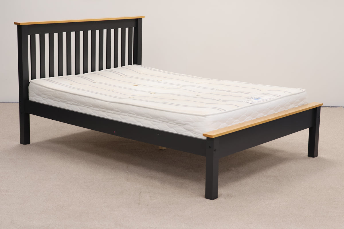 Double Bed Frame with Sanitised Mattress