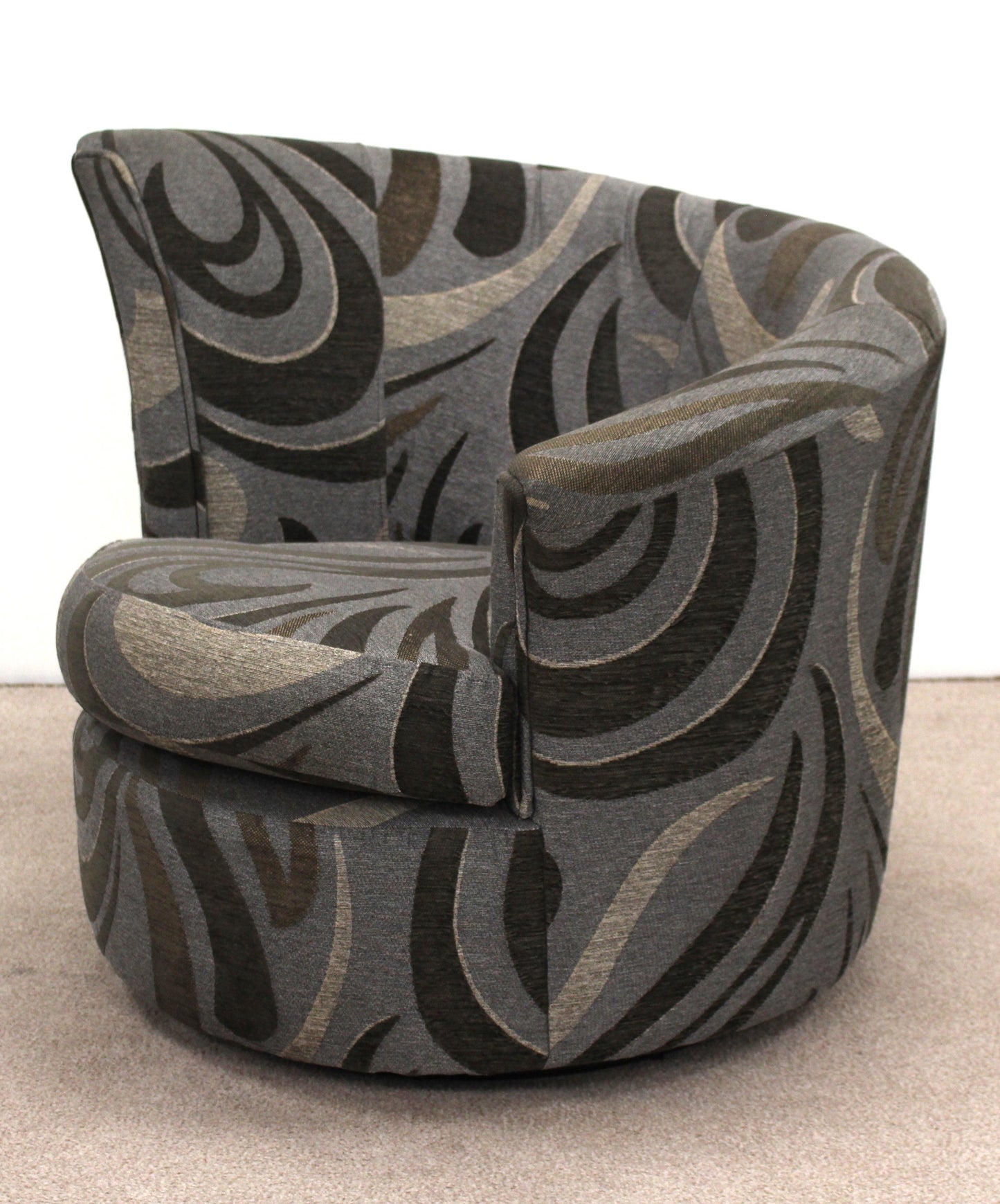 Swivel Chair with Ottoman by DFS