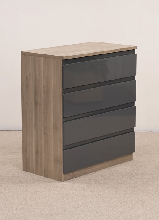 Chest of Drawers with Grey Gloss