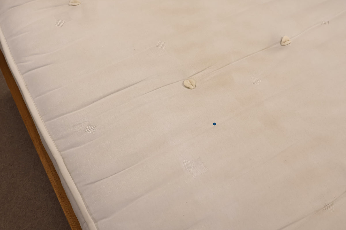 Oak Single Bed Frame & Sanitised Mattress by John Lewis