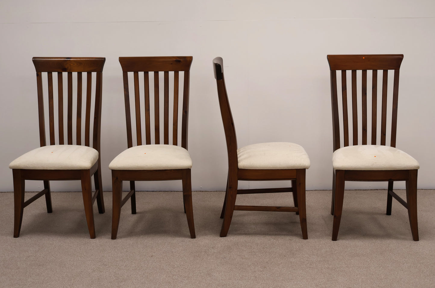 Antique Pine Dining Table and Chairs