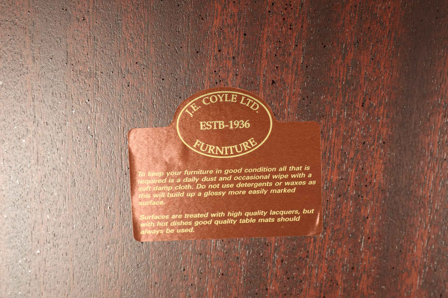 Mahogany Extendable Table