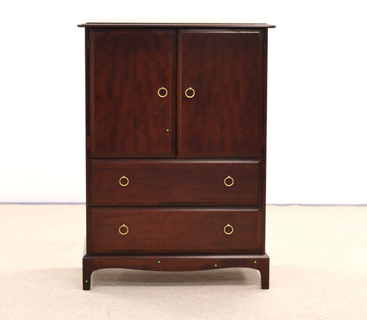 Vintage Stag Minstrel Mahogany Linen Cupboard