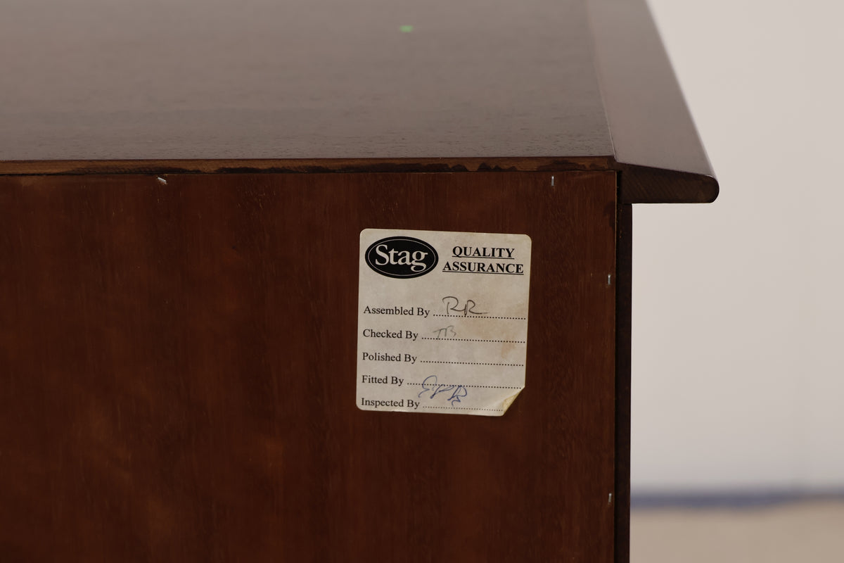 Vintage Stag Minstrel Mahogany Linen Cupboard