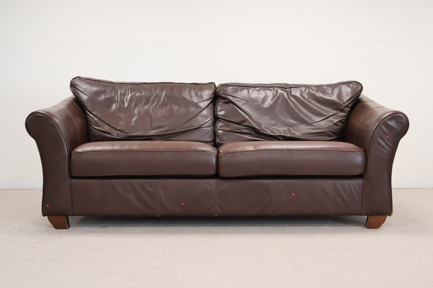 Brown Leather Sofa