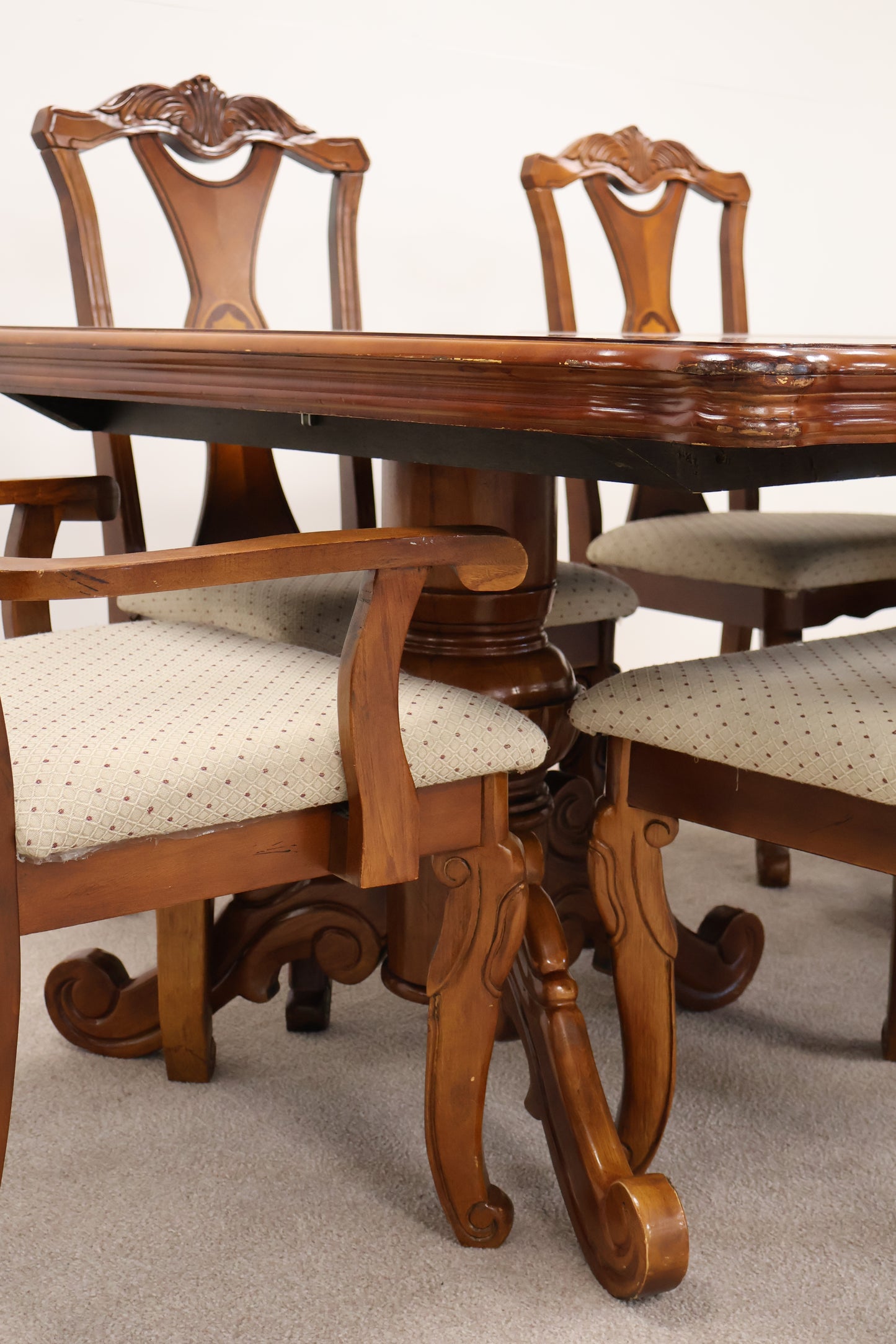 Mahogany Dining Table and Chairs