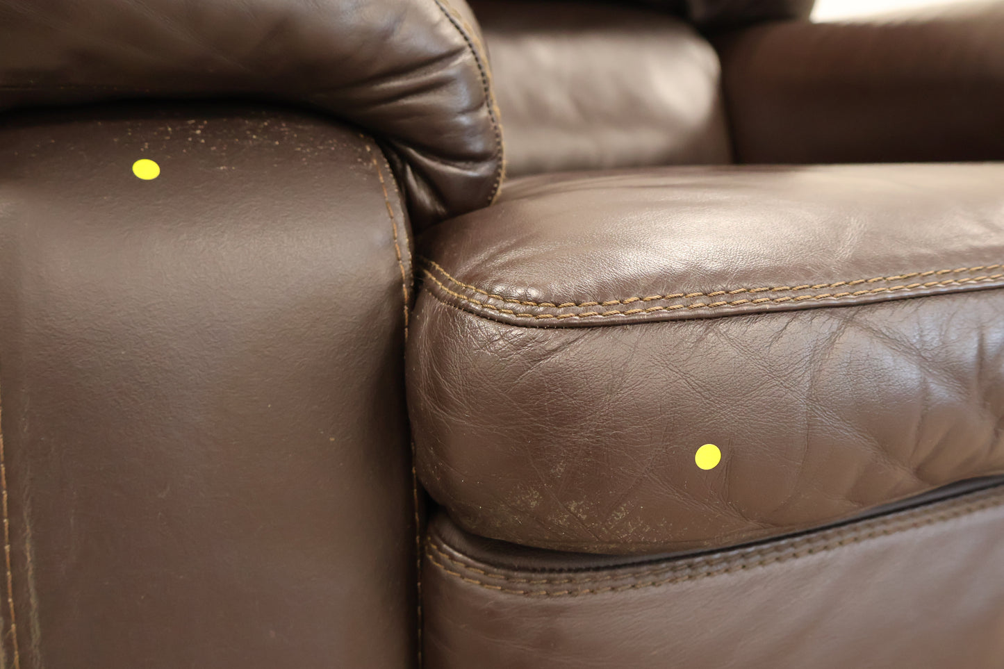 Dark Brown Leather Armchair