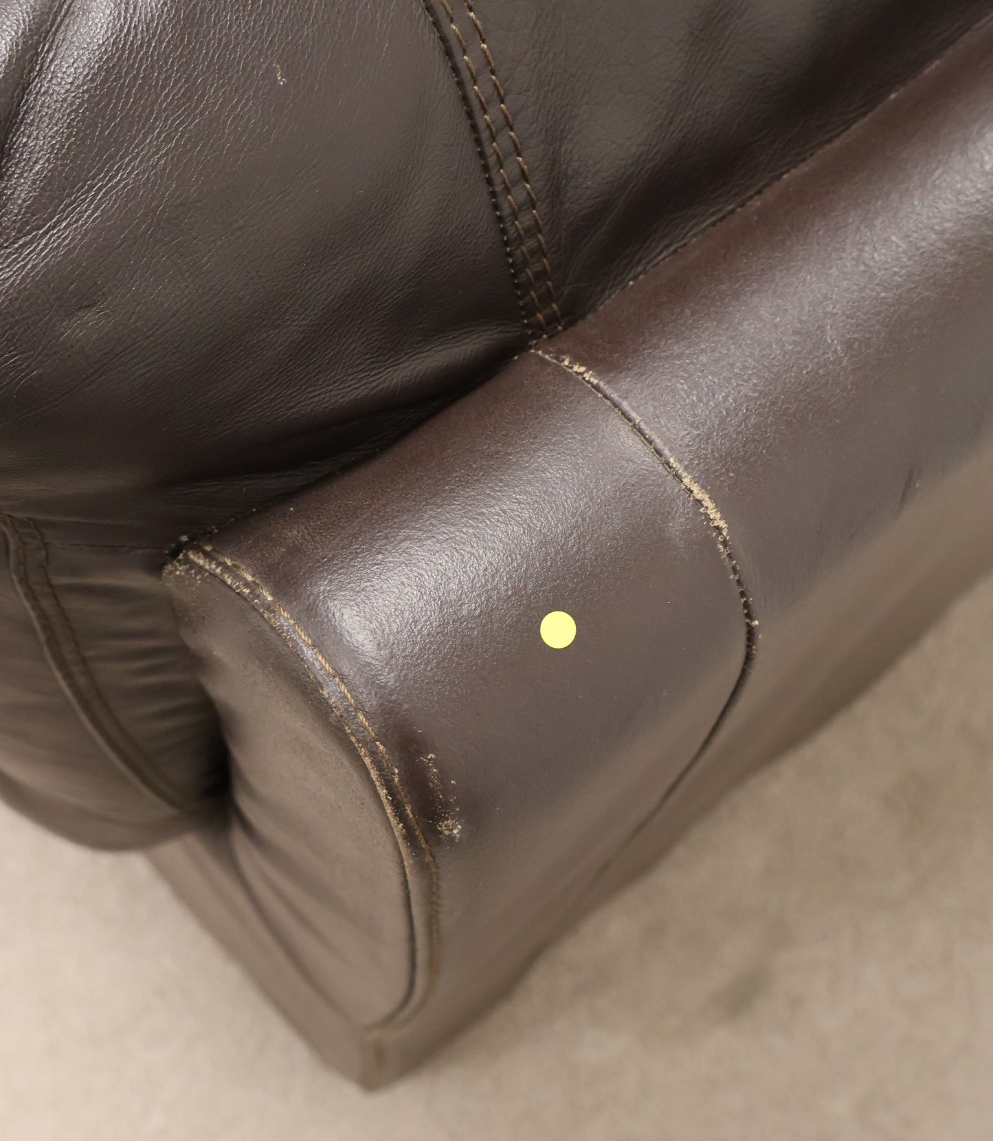 Dark Brown Leather Armchair