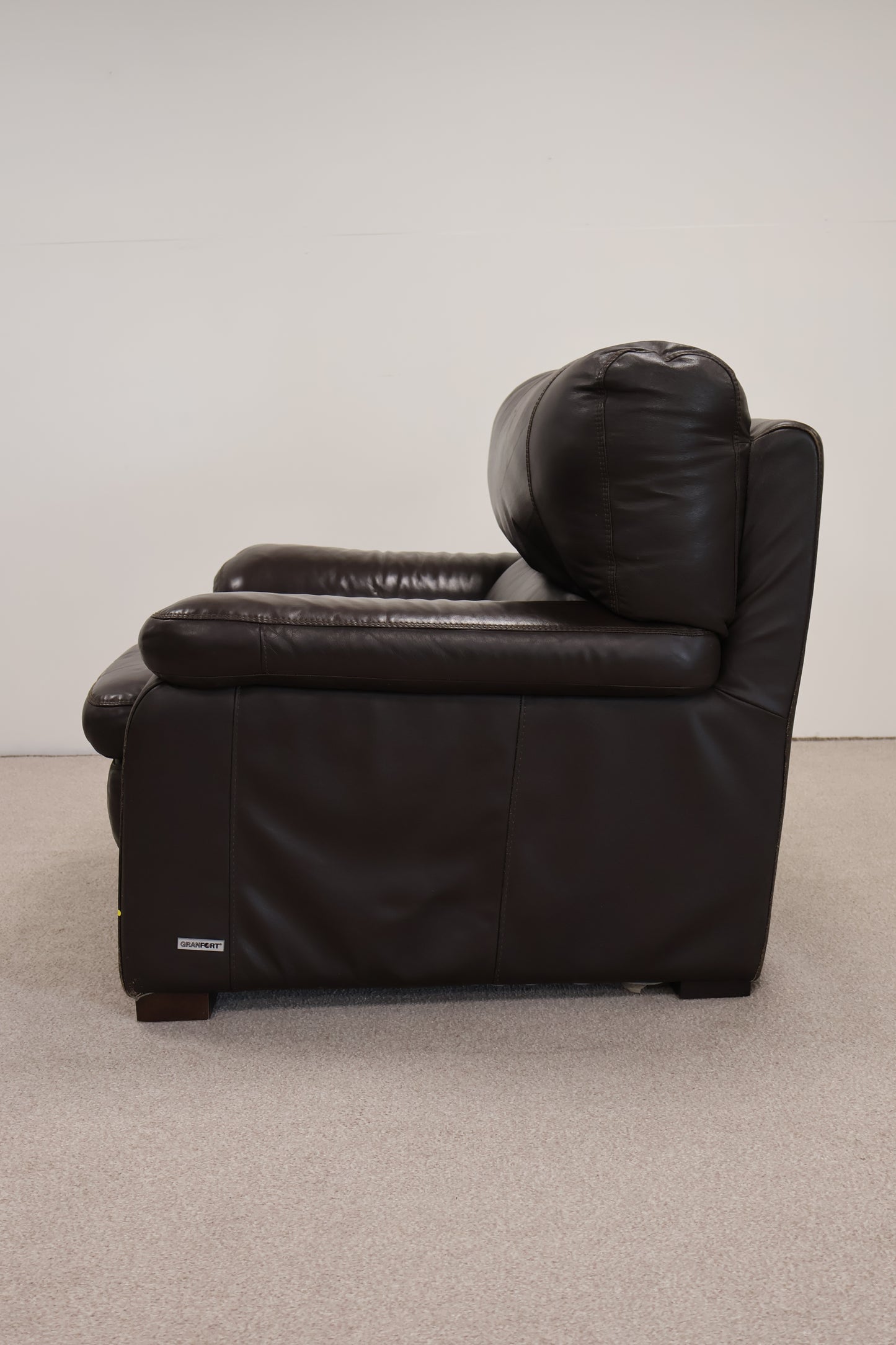 Dark Brown Leather Armchair