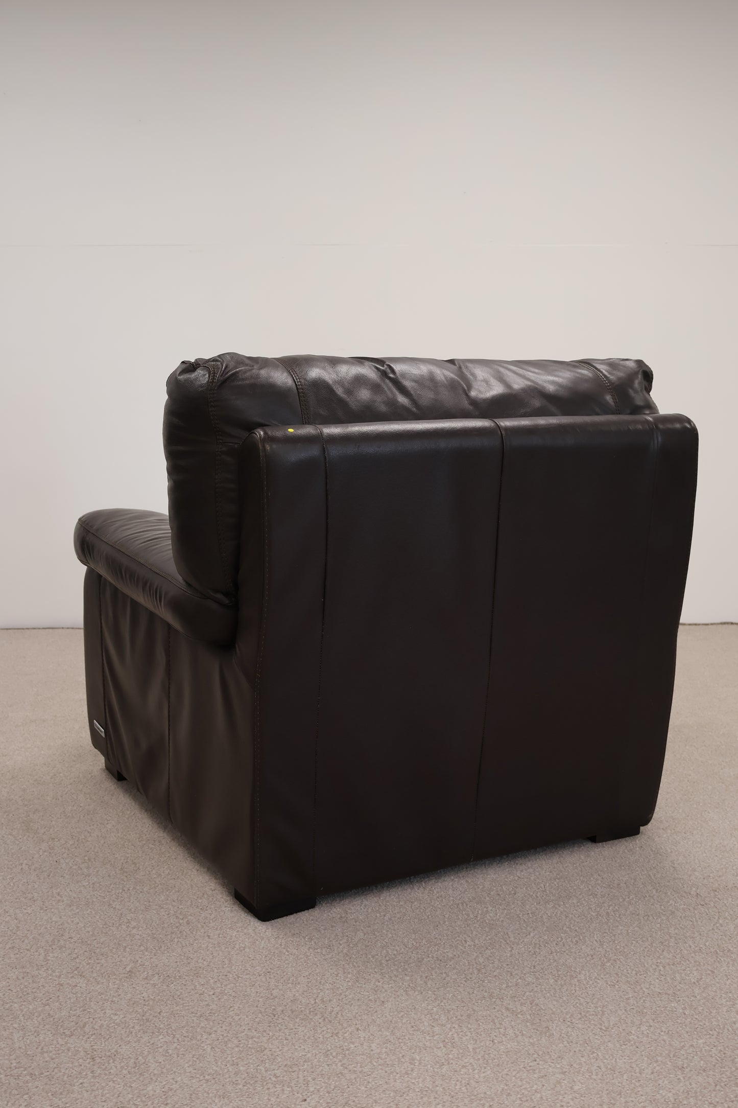 Dark Brown Leather Armchair