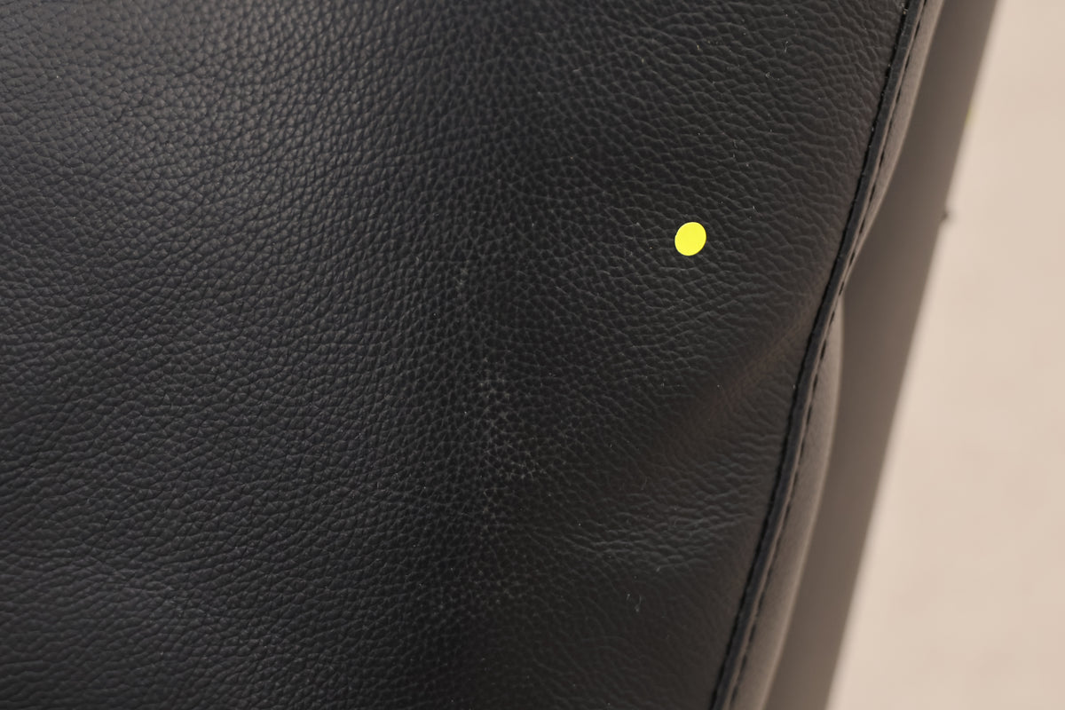 Leatherette Black Manual Recliner