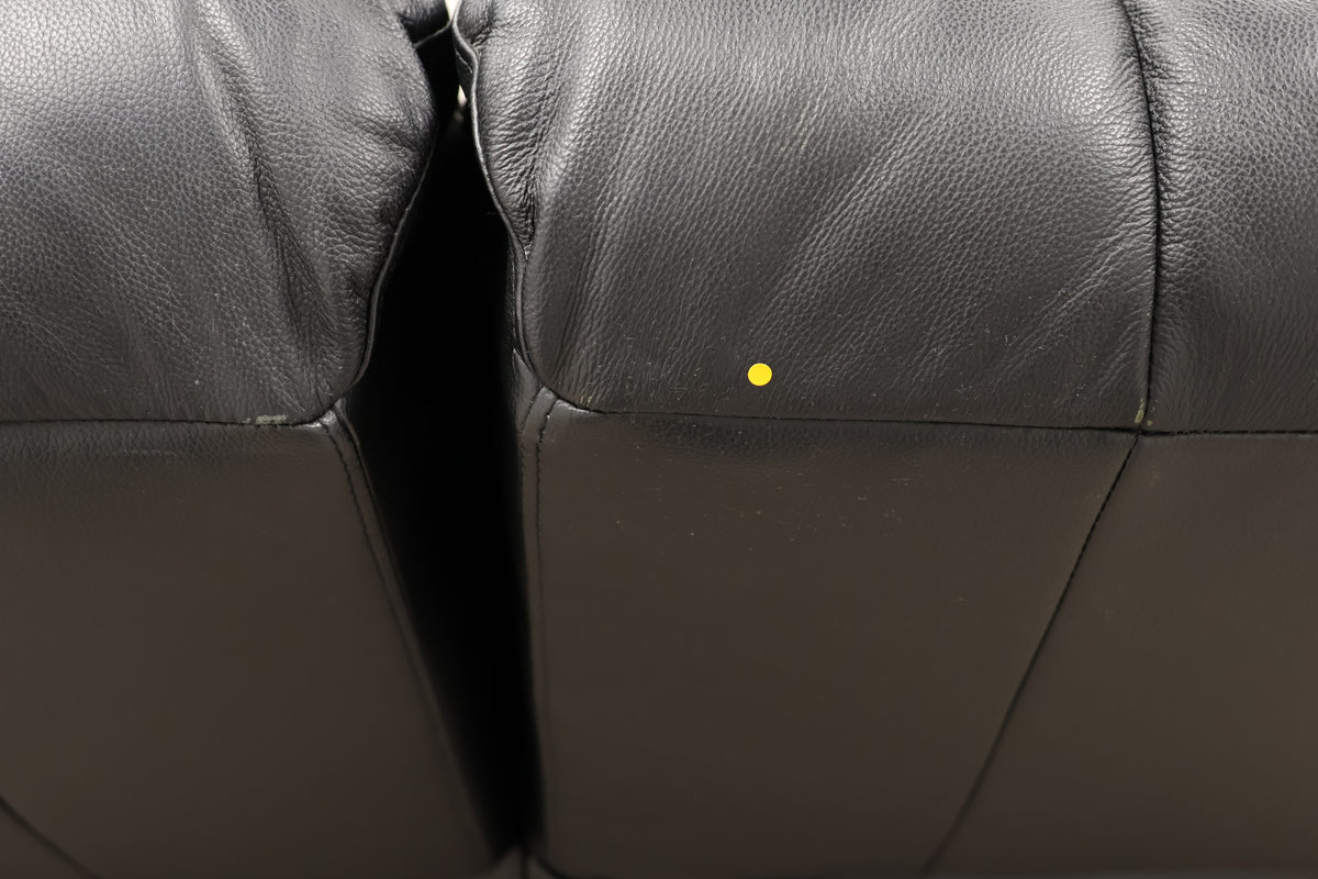 Leatherette Black Manual Recliner