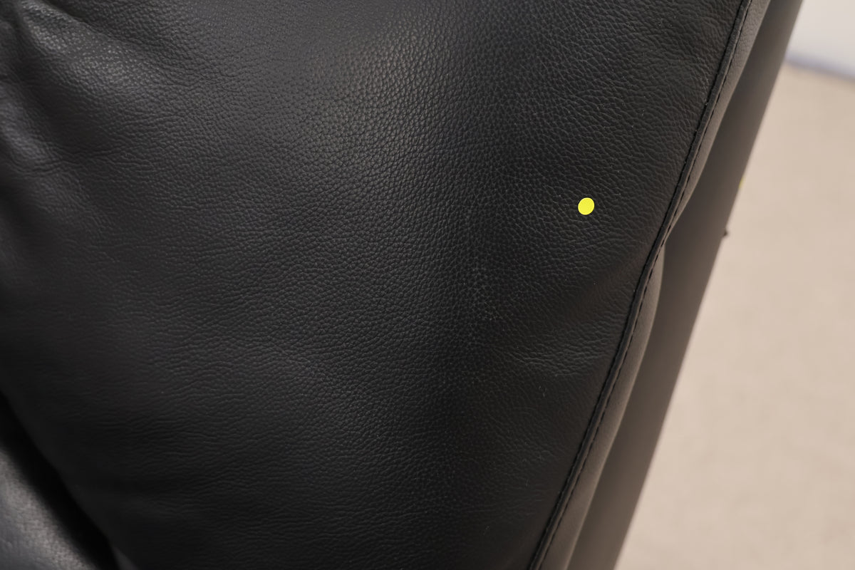 Leatherette Black Manual Recliner