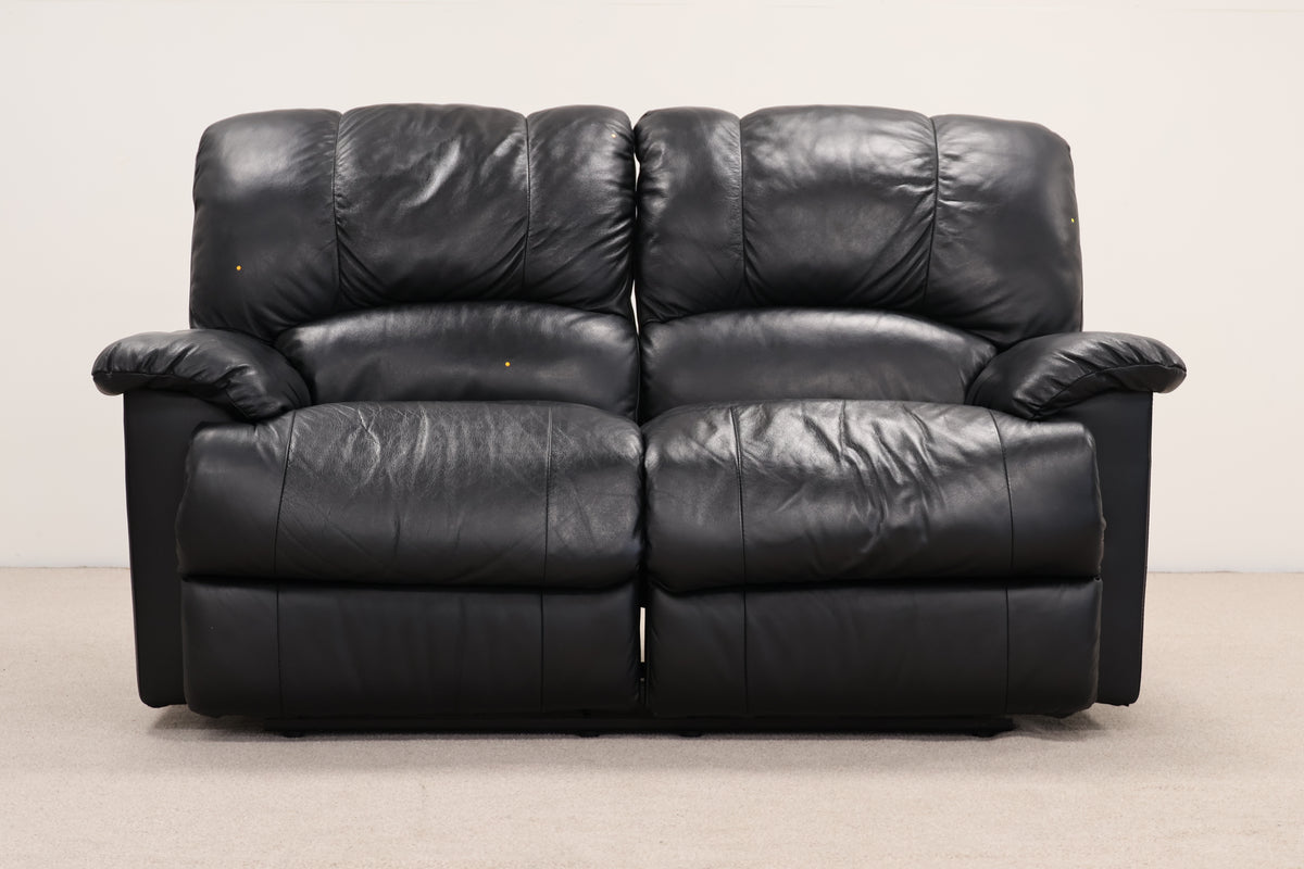 Leatherette Black Manual Recliner
