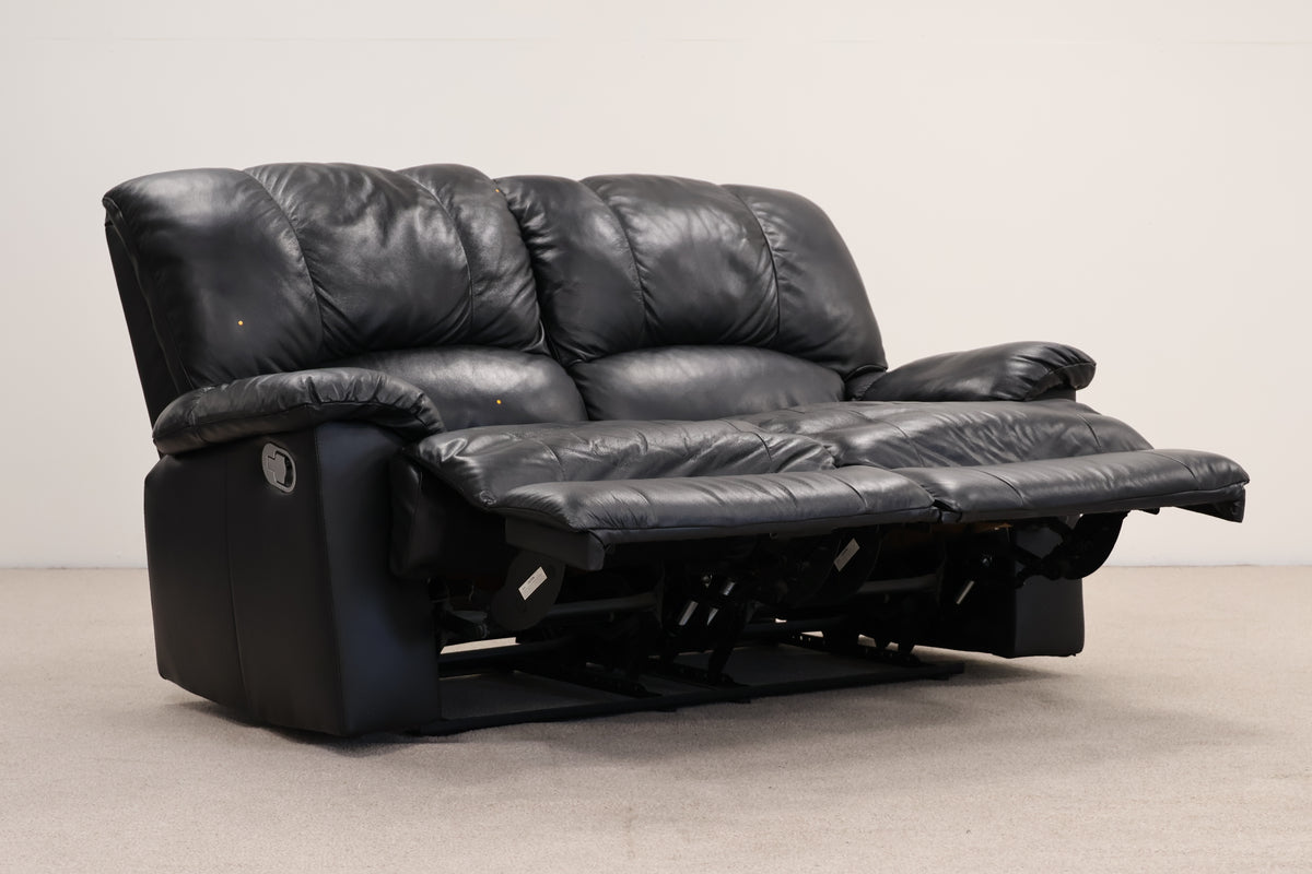 Leatherette Black Manual Recliner