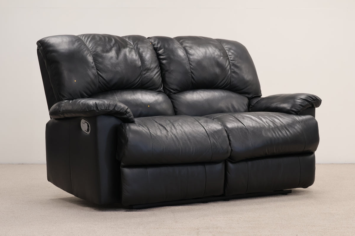 Leatherette Black Manual Recliner