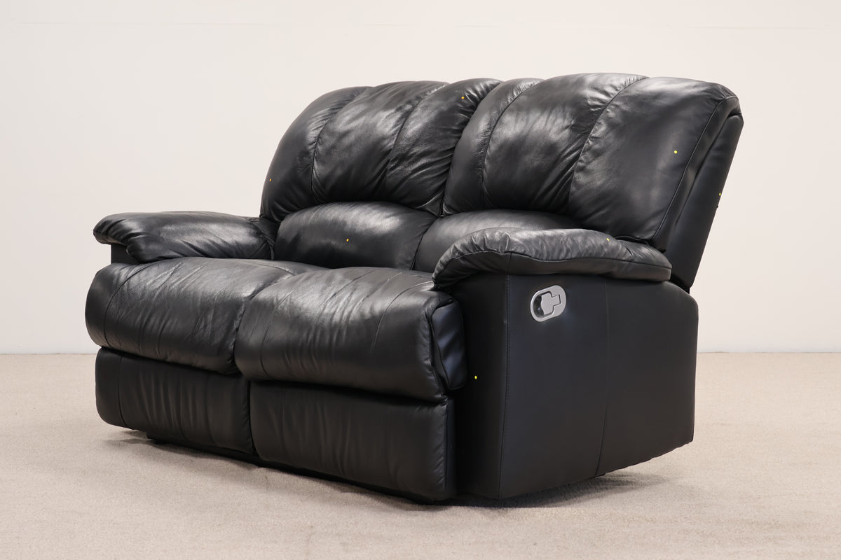 Leatherette Black Manual Recliner
