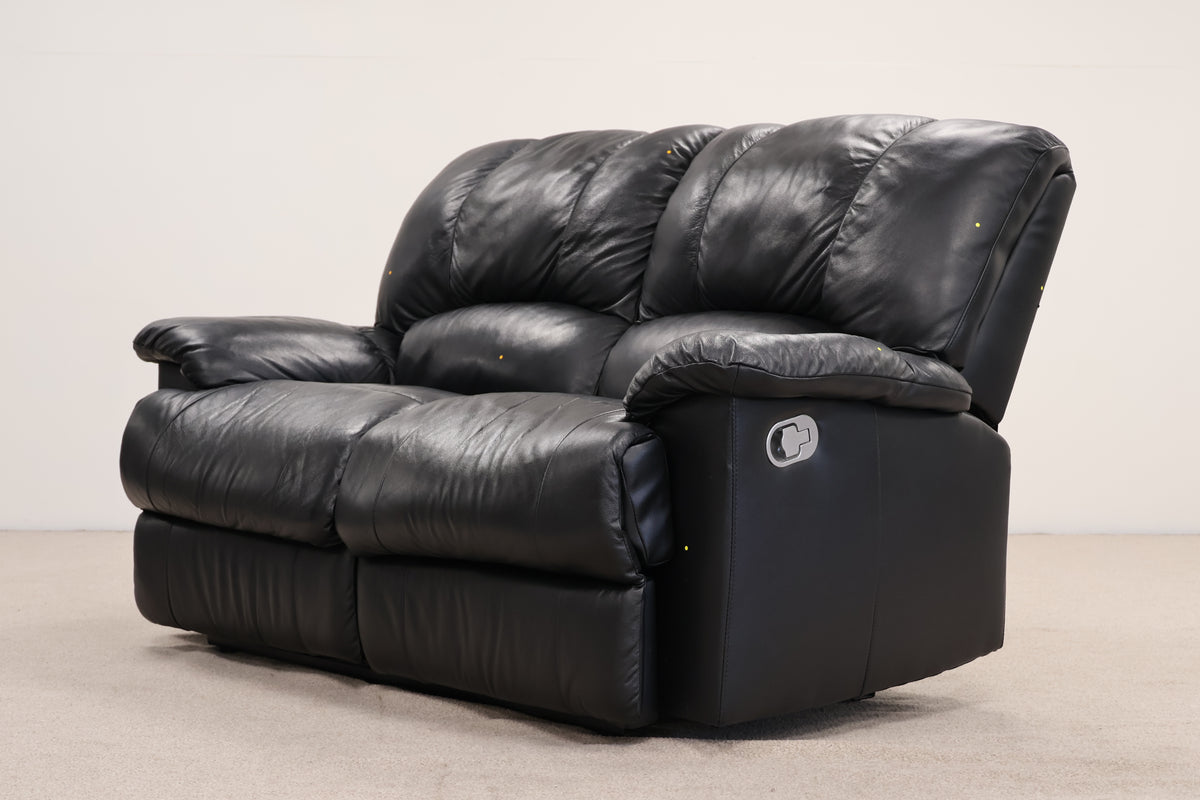 Leatherette Black Manual Recliner