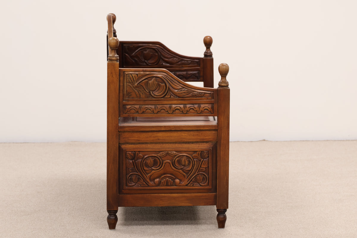 Antique Colonial Style Bench