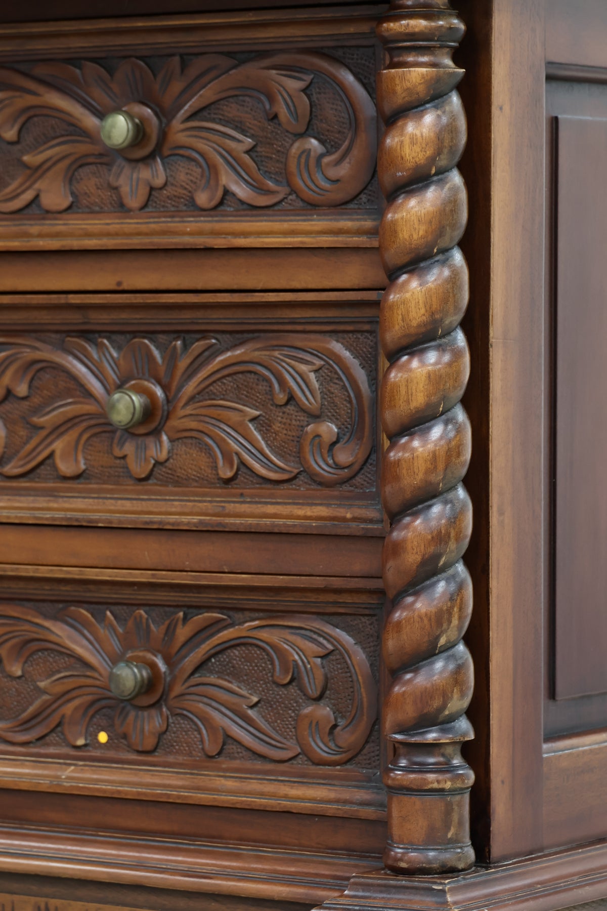 Renaissance Revival - Style Wooden Chest of Drawers